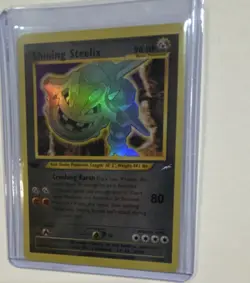 1st Edition Shining Steelix 112/105 - Neo Destiny - Holo Rare Pokemon -WOTC- MP - Image 3