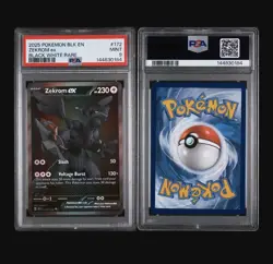 Pokemon Card Zekrom EX BWR 174/086 Black Bolt SV11B PSA 9 - Image 3
