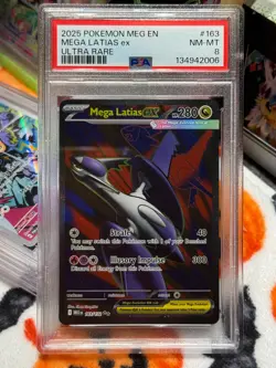 Pokemon TCG Mega Latias ex 163/132 Mega Evolution Full Art Ultra Rare Holo PSA 8 - Image 5