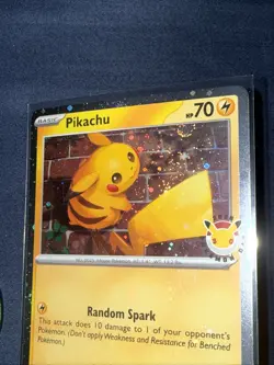 Pikachu 051 /162 Stamped 2026 Pokemon Day 30 Promo TCG With Coin - Swirl - #3 - Image 2