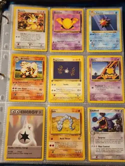 Pokemon Collection Binder Vintage Lot of Cards Holo Rares WoTC 1st Editions Etc - Image 3