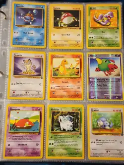 Pokemon Collection Binder Vintage Lot of Cards Holo Rares WoTC 1st Editions Etc - Image 4