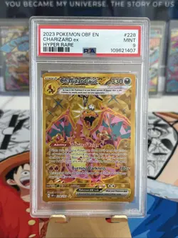 Pokemon TCG Charizard ex 228/197 SV03 Obsidian Flames Hyper Rare Holo PSA 9 - Image 1