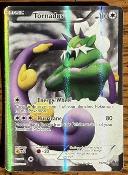 Pokemon TCG Tornadus Emerging Powers Holo Full Art Ultra Rare Card 98/98 - Image 1