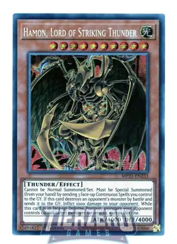 Yugioh Hamon, Lord of Striking Thunder MP21-EN253 Secret Rare 1st Edition - Image 1