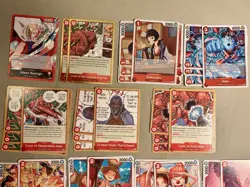 One Piece CCG TCG Silvers Reyleigh Full Red Deck - Image 3