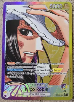 One Piece Nico Robin Alt Art Leader Emperors In The New World Op-09 English - Image 2