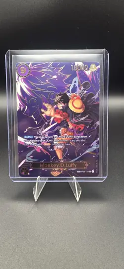 Bandai Monkey D. Luffy OP09-119 Carrying on His Will Secret Rare Foil Rush - Image 1