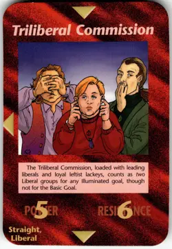 Triliberal Commission Card Unlimited INWO Illuminati New World Order Game LP - Image 1