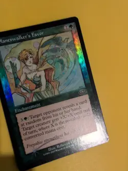 Planeswalker's Favor. Rare Enchantment MTG Card. Planeshift.OLD VINTAGE FOIL - Image 4