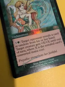 Planeswalker's Favor. Rare Enchantment MTG Card. Planeshift.OLD VINTAGE FOIL - Image 5