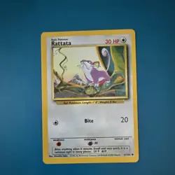 Rattata 061/102 – Base Set (1999) – 30 HP Common – Pokemon Card – English - Image 1