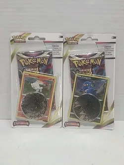 Lot of 2 Pokemon TCG Sword & Shield Lost Origin Blister Pack Promo Card Coin New - Image 1
