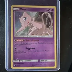 Pokemon Mew SM215 Basic Regular Promo Card English Nintendo TCG - Image 1