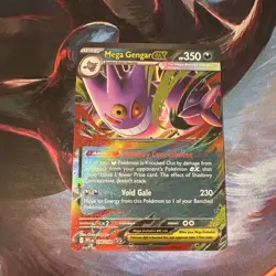 Mega Gengar ex 056/094 Holo Shiny Pokemon Card Phantasmal Flames 2025 NEAR MINT - Image 1