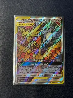Moltres Zapdos Articuno GX SM210 Alt Art Promo Tag Team Pokemon Card - Image 1
