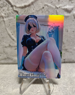 Nier Automata Trading Card Waifu Goddess Story Anime Girl holo Karte Manga Full - Image 1