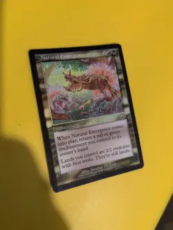 Natural Emergence. Rare Enchantment MTG Card. Planeshift.OLD VINTAGE FOIL - Image 1