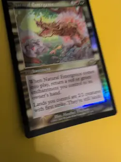 Natural Emergence. Rare Enchantment MTG Card. Planeshift.OLD VINTAGE FOIL - Image 4