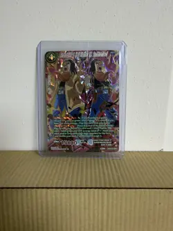 Android 17 & Hell Fighter 17 Synchronized SPR Foil Dragon Ball Super Card NM - Image 1