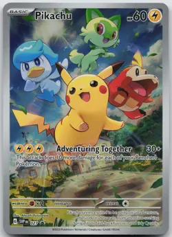Pikachu Promo SV: Scarlet & Violet Promo Cards 027 NM - Image 1