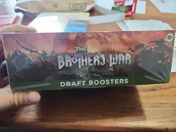 MTG Brothers War Draft Booster Box Sealed, English Edition - Image 2