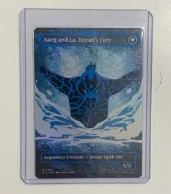 Great Spacing - Aang, Swift Savior (Borderless) (Neon Ink Foil) Avatar MTG - Image 2