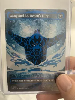Great Spacing - Aang, Swift Savior (Borderless) (Neon Ink Foil) Avatar MTG - Image 4