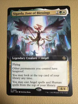 X1 non Foil extended art Sigarda, Font of Blessings from MAT - Image 2