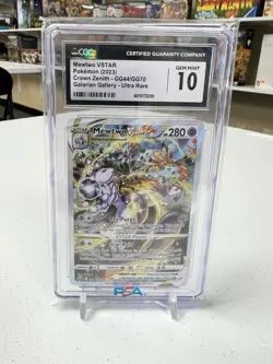 Mewtwo VSTAR Pokemon 2023 crown zenith galarian gallery cgc 10 - Image 1