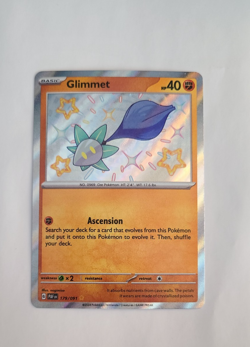 Pokemon 2024 Paldean Fates Glimmet 179/91 Holo Rare Baby Shiny NM - Image 1