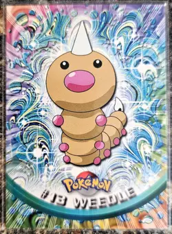 1999 Pokemon Topps Weedle 13 Ungraded NM or Better - Image 1