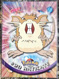 1999 Pokemon Topps Raticate 20 Ungraded NM or Better - Image 1