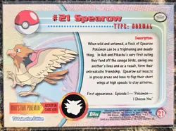 1999 Pokemon Topps Spearow 21 Ungraded NM or Better - Image 2