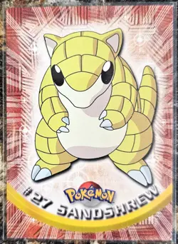 1999 Pokemon Topps Sandshrew 27 Ungraded NM or Better - Image 1