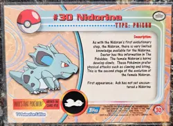 1999 Pokemon Topps Nidorina 30 Ungraded NM or Better - Image 2