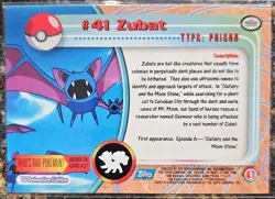 1999 Pokemon Topps Zubat 41 Ungraded NM or Better - Image 2