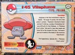 1999 Pokemon Topps Vileplume 45 Ungraded NM or Better - Image 2