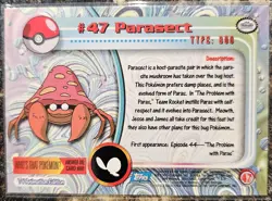 1999 Pokemon Topps Parasect 47 Ungraded NM or Better - Image 2