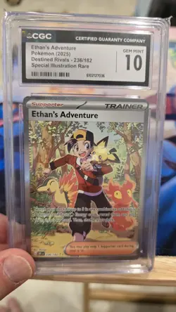 Ethan's Adventure 236/182 SIR - Pokemon Destined Rivals - CGC GEM Mint 10 - Image 1