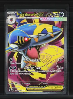 2025 Pokemon Scarlet & Violet Prismatic Evolutions Mega Sharpedo EX #113/94 - Image 1