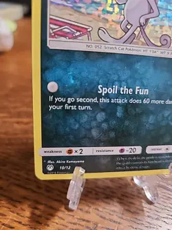 Alolan Meowth 10/12 McDonalds Promo 2019 Holo Pokemon TCG LP - Image 4