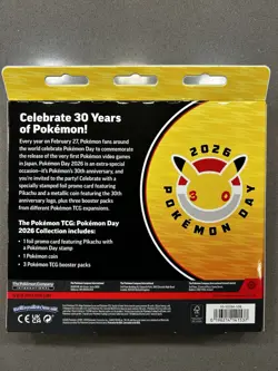 Pokemon TCG: Pokemon Day 2026 Collection Box 30th Anniversary SEALED! - Image 2