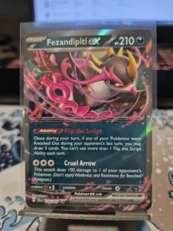 Pokemon TCG Fezandipiti EX 038/064 Holo Rare Shrouded Fable NM/M Condition - Image 1
