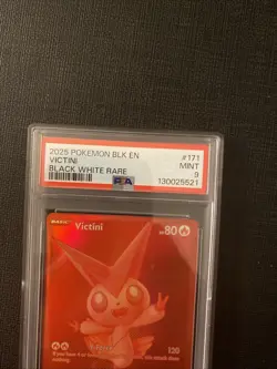 Pokemon TCG Black Bolt White Flare Red Victini Card 2025 English BWR 171/086 - Image 2