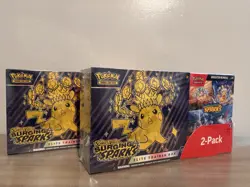 Pokemon Surging Sparks ETB & Booster Bundle Costco Pack Sealed *Lot Of 2* - Image 1