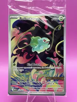 Pokemon TCG Bulbasaur 133/132 Secret Rare Mega Evolution Stamped Promo NM Sealed - Image 1