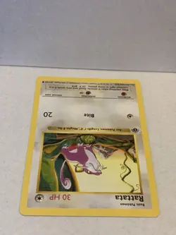 Pokemon Rattata Shadowless Base Set 1st Edition 61/102 Near Mint or better (2) - Image 3