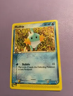 Pokemon TCG Mudkip EX Ruby & Sapphire 59/109 Regular Common LP - Image 1
