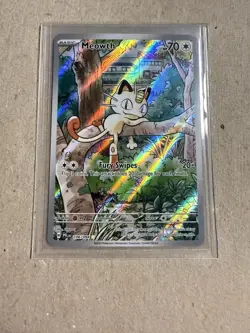 Pokemon Meowth 106/094 Illustration Rare Full Art Holo - Phantasmal Flames EN - Image 1